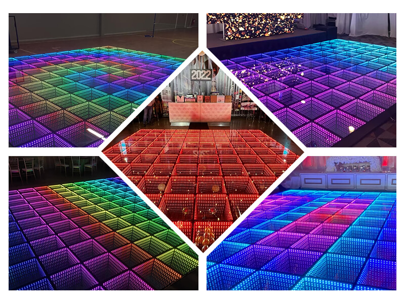 A Colorful And Vivid Wedding with 3D LED Dance Floor