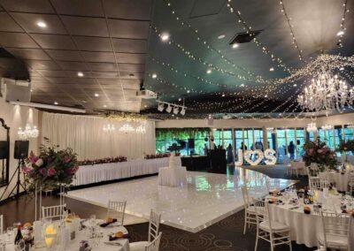 starlit dance floor for wedding