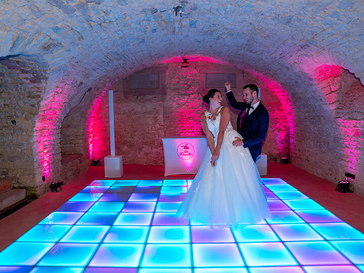 Interactive LED Dance Floor for Wedding