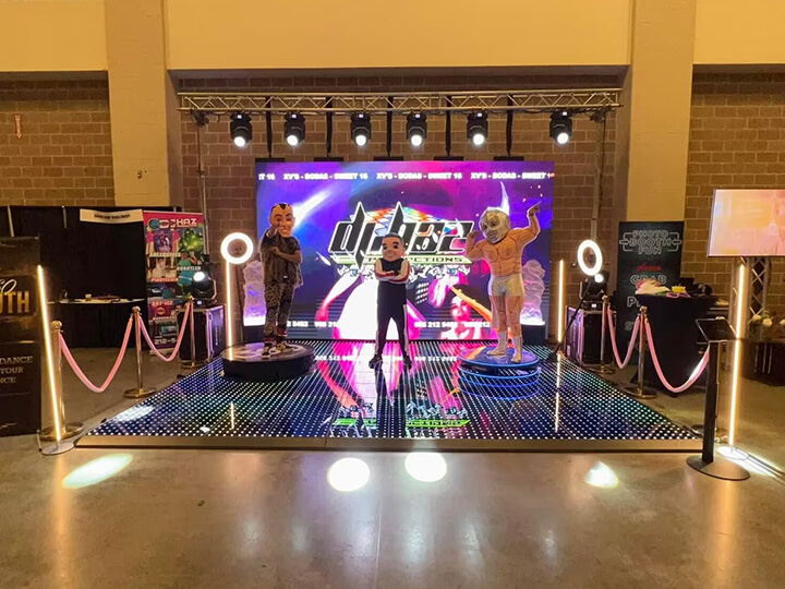 LED dance floor for exhibition