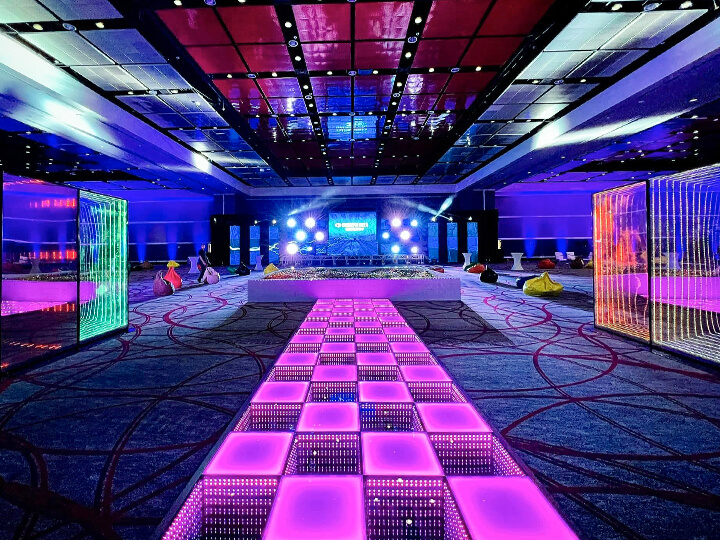 battery magnetic dance floor for hallway