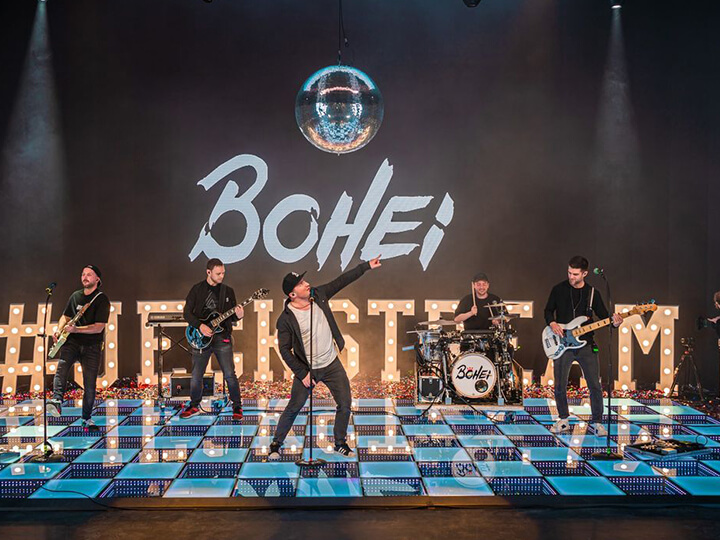 led dance floor for concert