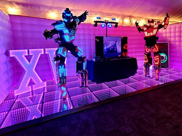 led dance floor for exhibition