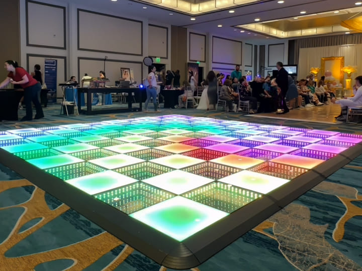 Frosted and Mirror Dnace Floor