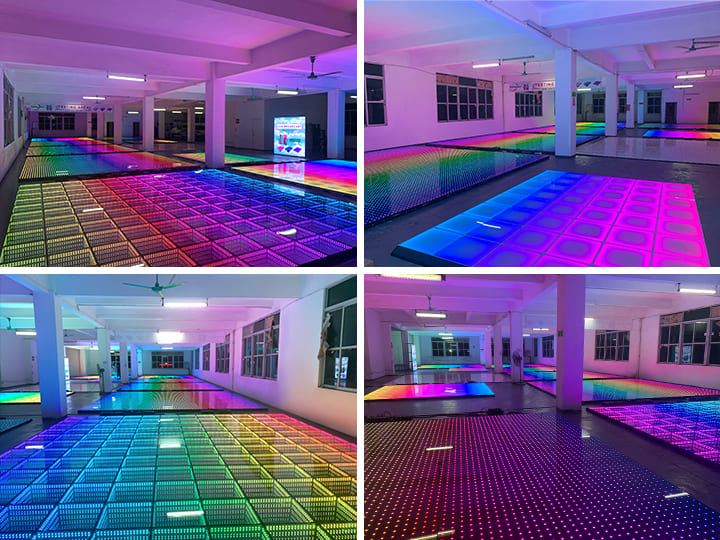 LED Dance Floor Testing