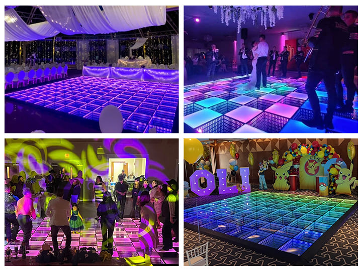 LED dance floor application