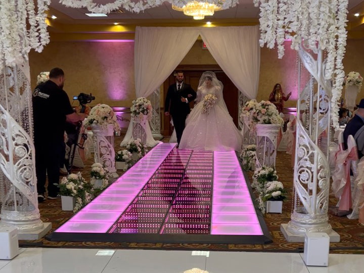 wedding LED dance floor Versatile Shape and color