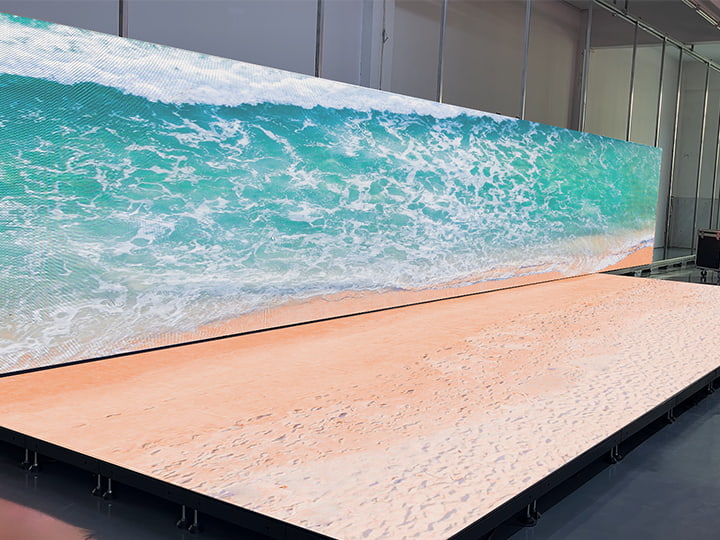 Video Dance Floor Testing Area