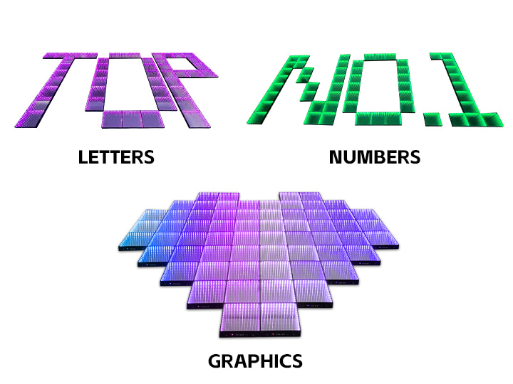 The sixth generation of the latest Infinity Dance Floor the layout display diagram
