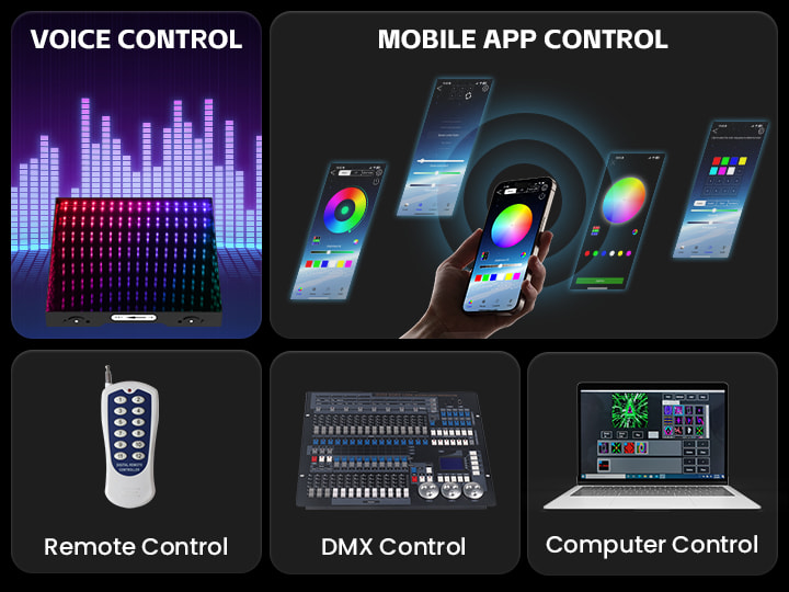 Magnetic 3D Mirror Dance Floor Diversified control display