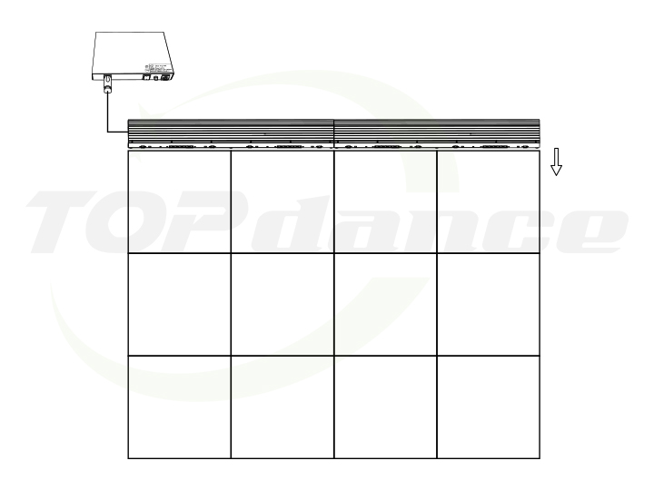 The edge power supply keeps New Battery 3D Mirror Dance Floor running