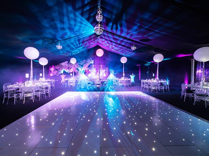 Acrylic material in LED dance floor