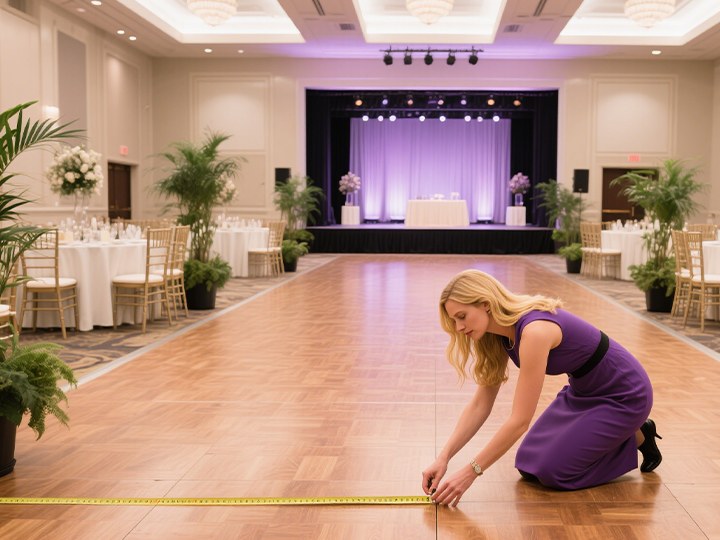 Event-planner-measuring-venue-for-accurate-floor-plan.