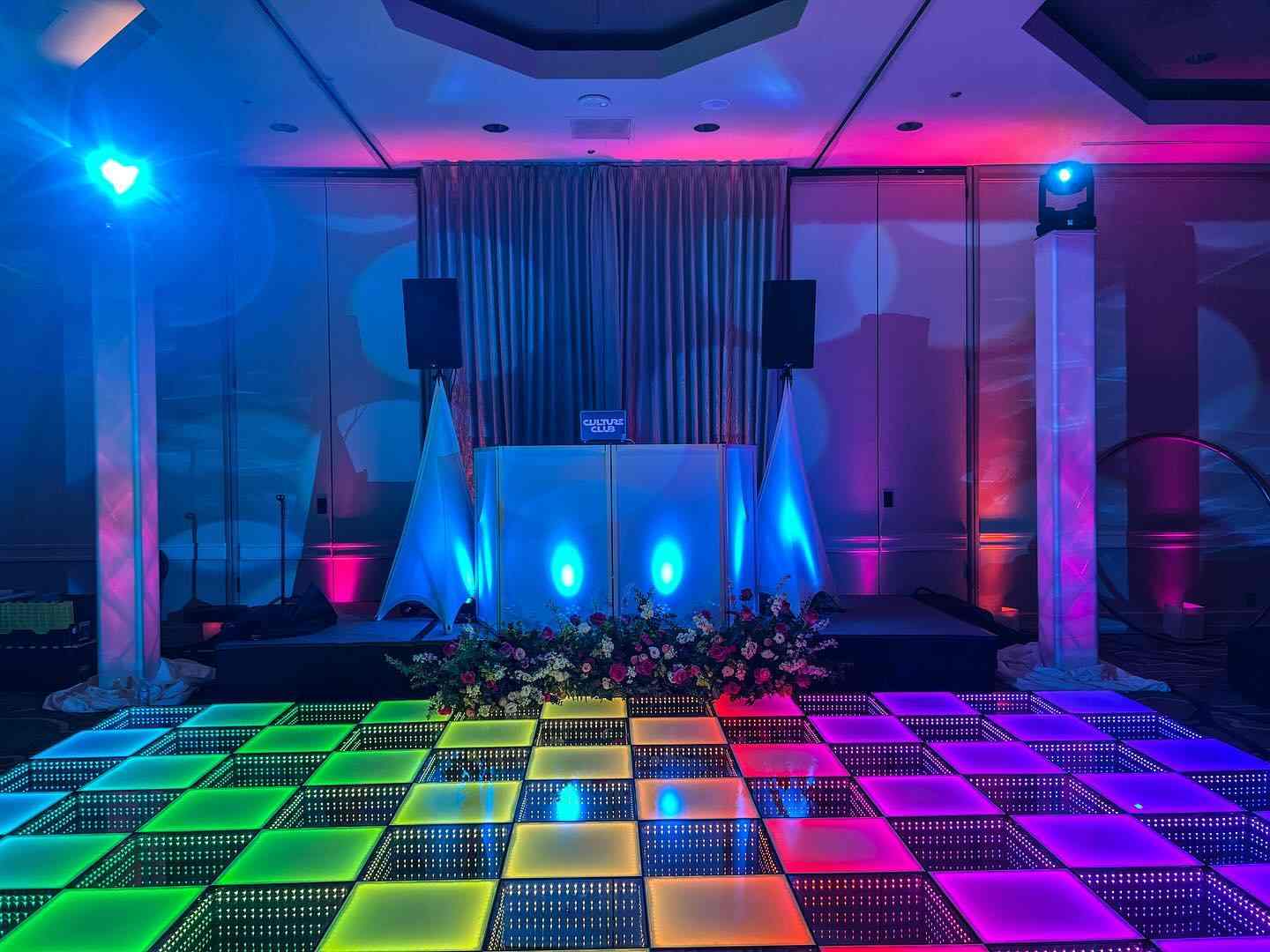 Milan Sophia Rossi led dj floor Italy