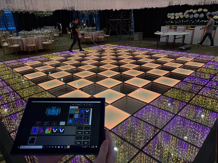 Unlock easy control of an LED dance floor with a tablet app