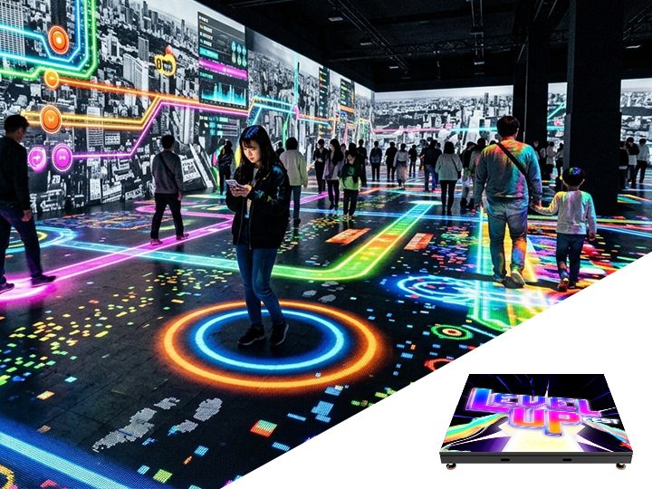 Interactive Video Floors LED event flooring.