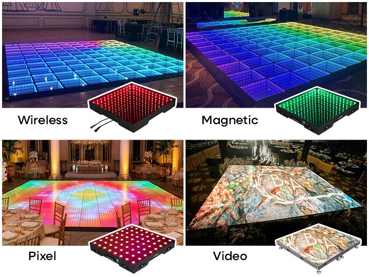 Wired vs wireless flooring for party comparison.
